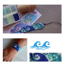 Mi Proyecto del curso: Diseño y creación de joyería con mostacillas. Arts, Crafts, Design, Jewelr, Design, and Embroider project by Brenda East Goenaga - 04.21.2021