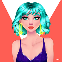 Mi Proyecto del curso: Retrato de personajes femeninos con Procreate. Projekt z dziedziny Trad, c, jna ilustracja, Ilustracja c, frowa, R, sunek c i frow użytkownika Karina Rivero - 23.08.2020