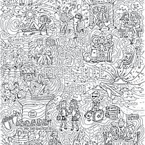 Meu projeto do curso: Ilustração vetorial com estilo doodles. Digital Illustration project by Patricia Braga - 04.29.2021