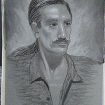 Mi Proyecto del curso: Retrato realista al carboncillo. Traditional illustration, Fine Arts, Drawing, Portrait Drawing, and Realistic Drawing project by eleftheriakos - 05.28.2021