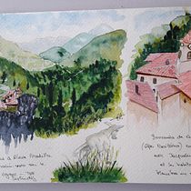Mon projet du cours : Carnet de voyage à l’aquarelle. Painting project by elianeaubry44 - 04.29.2021