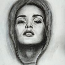 My project in Artistic Charcoal Portraiture: Creating Atmosphere course. Desenho artístico projeto de Diana Dee - 29.04.2021