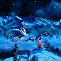 DRAGON DE LAS NUVES. Matte Painting project by Albert Valls - 04.29.2021
