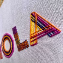 Mi Proyecto del curso: Letras bordadas: el hilo como herramienta gráfica. Design project by Ana María Estrella - 04.29.2021
