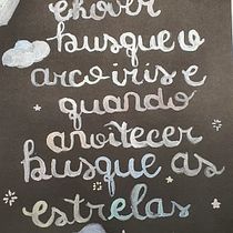 Meu projeto do curso: Lettering com aquarelas metálicas. Lettering projeto de Jane Mary Yamamoto - 29.04.2021