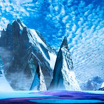 Helada morada. Matte Painting project by Alonso Ramos Trejos - 04.29.2021
