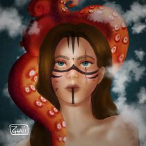 Mi Proyecto del curso: Retratos digitales de fantasía con Photoshop. Ilustração tradicional projeto de Betsabeth Vega - 29.04.2021