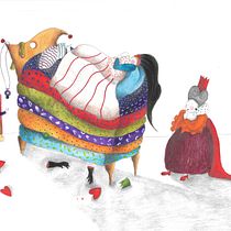 Tre tavole: La principessa sul pisello - 1 tavola: Studio per La famosa invasione degli orsi in Sicilia. Children's Illustration project by Marta Perco - 04.30.2021