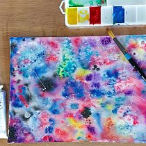 Voici ma galaxie! . Un progetto di Pittura ad acquerello di aurelie_f2105 - 30.04.2021