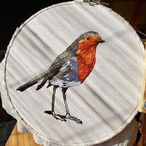 Mi Proyecto del curso: Pintar con hilo: técnicas de ilustración textil. Embroider project by Ana Carolina Brintrup - 04.30.2021