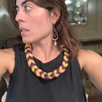 My project in Creation of Textile Jewelry course Ein Projekt aus dem Bereich Erweiterungsentwicklung von Crystal Carneiro - 30.04.2021