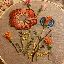 Mi Proyecto del curso: Técnicas básicas de bordado: puntadas, composiciones y gamas cromáticas. Embroider project by Stephania Andrea Cañas Pontanilla - 04.30.2021
