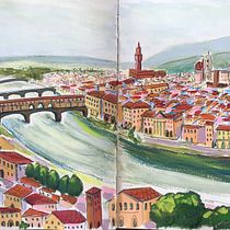 Final Project: Firenze-Pictorial Sketchbook with Gouache course. Un progetto di Pittura gouache, Illustrazione tradizionale e Sketchbook di feysc - 26.04.2021