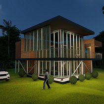 Mi Proyecto del curso: Diseño y modelado arquitectónico 3D con Revit/ Trabajo de render con ''LUMION''/Erick Martinez. Un projet de 3D, Architecture, Architecture numérique , et Architecture d'intérieur de ebmartinez - 01.05.2021