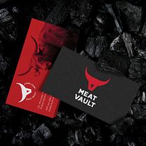 The Meat Vault - the butcher store - branding and identity. Br, ing & Identit project by Anna Makoviichuk - 04.25.2021