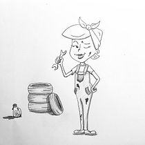 Mein Kursprojekt: Einführung in das Erstellen von Zeichentrickfiguren. Un projet de Illustration traditionnelle , et Carnet de croquis de Miriam - 01.05.2021