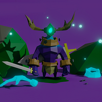 Mi Proyecto del curso: Modelado de personajes low poly para videojuegos  Ein Projekt aus dem Bereich Animation, 2-D-Animation, 3-D-Animation, Animation von Figuren, Art To, Design von Figuren, Design von 3-D-Figuren, Traditionelle Illustration, Digitale Illustration und 3-D-Modellierung von Luis Rada Escobar - 02.05.2021