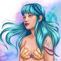 Meu projeto do curso: Retrato de personagens femininas com Procreate. Projekt z dziedziny Trad, c, jna ilustracja, R, sunek c, frow, Malarstwo c, frowe,  R i sunek użytkownika Camila Carvalho - 11.05.2021