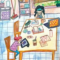My project in Exploratory Sketchbook: Find Your Drawing Style course. Children's Illustration project by Cathy Spee Cathy - 05.02.2021