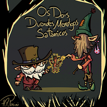 Meu projeto do curso Fábrica de personagens ilustrados: Os Dois Duendes Mendigos Satânicos. Traditional illustration project by Henrique Petroski Pasini - 05.02.2021