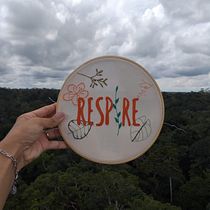 Meu projeto do curso: Técnicas básicas para bordado de letras. Embroider project by Giulia Lopes - 05.02.2021