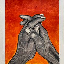 Painting old hands as storytellers and their reliefs as landscapes. Pintura Acrílica projeto de Pedro Fiori Arantes - 02.05.2021