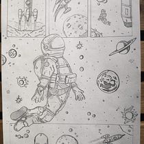 My project in Pencil Drawing for Superhero Comics course. Comic projeto de Manuel Dias - 02.04.2021