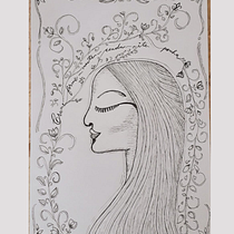 Meu projeto do curso: Ilustração artística: desenhe seu imaginário Mulher em Transformação. Traditional illustration project by Ana Paula Perez de Andrade - 05.07.2021