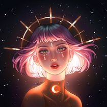 My final project in Lighting and Color for Digital Portraits Course!. Digital Illustration project by Isabela Roma - 05.03.2021