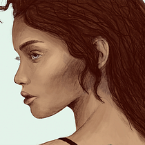My project in Illustrated Portraits with Procreate course. Ilustração digital projeto de Marie Amann - 03.05.2021