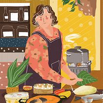 My project in Creating Original Illustrations with a Tablet course. Traditional illustration project by Phuong Minh - 04.12.2021