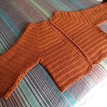 Mi Proyecto del curso:  Top-down: prendas a crochet de una sola pieza. Crochet project by emonterog67 - 05.04.2021
