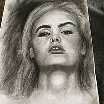 My project in Artistic Charcoal Portraiture: Creating Atmosphere course. Desenho e Ilustração tradicional projeto de tweldring - 29.04.2021