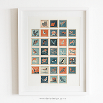 Endangered Species stylised illustrations. Traditional illustration project by Dario Fisher - 05.03.2021