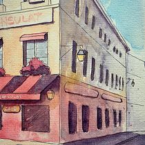My project in Architectural Sketching with Watercolor and Ink course. 2D Animation project by Stephanie Norman - 05.03.2021