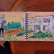The Gardener and the Gardened. Pintura em aquarela projeto de Filnando Lovenandez - 04.05.2021