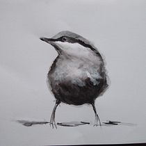 My project in Artistic Watercolor Techniques for Illustrating Birds course. Traditional illustration project by Veronika - 05.04.2021