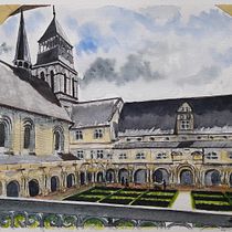 Mon projet du cours : Dessin architectural à l’aquarelle et à l’encre. Painting project by elianeaubry44 - 05.04.2021
