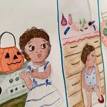 My project in Experimental Drawing Techniques for Picturebooks course. Un proyecto de Ilustración tradicional de Alma M - 02.05.2021