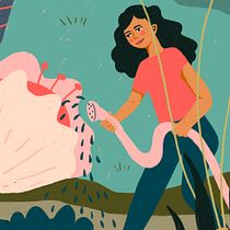 Reforestación + Love feeds Ein Projekt aus dem Bereich Traditionelle Illustration, Verlagsdesign, Digitale Illustration, Kommunikation und Editorial Illustration von Gisele Murias - 04.05.2021