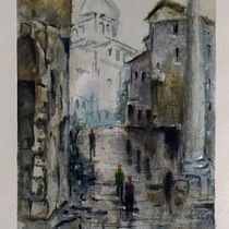 Meu projeto do curso: Paisagens urbanas em aquarela. Un progetto di Illustrazione tradizionale di Clarice Schcolnic - 03.05.2021
