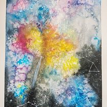 Mon projet du cours : Techniques modernes d’aquarelle. Un progetto di Pittura ad acquerello di Nadege Pesse - 04.05.2021