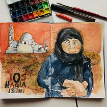 Mein Kursprojekt: Aquarellsketching: Drück deine Ideen aus . Traditional illustration, and Watercolor Painting project by saskia.gasteiger - 05.05.2021