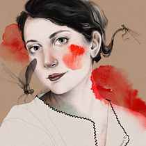 My project in Illustrated Portraits with Procreate course. Ilustração tradicional projeto de daniela_surbakova - 05.05.2021