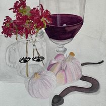 Meu projeto do curso: Natureza-morta contemporânea com aquarela Ein Projekt aus dem Bereich Aquarellmalerei von Isabela - 05.05.2021