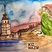 My project in Artistic Watercolor Sketching: Dare to Express Your Ideas course. Drawing, and Watercolor Painting project by Hakan Gokbayrak - 05.05.2021