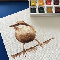 Two birds. Watercolor Painting project by michelle_772971 - 05.05.2021