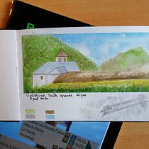 Mi Proyecto del curso: Cuaderno de viaje en acuarela. L, and scape Architecture project by Clara Sala - 05.05.2021