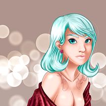My project in Female Character Portraits in Procreate course. Projekt z dziedziny R, sunek c, frow, Ilustracja c, frowa, Trad, c i jna ilustracja użytkownika Simona Cassisa - 05.05.2021