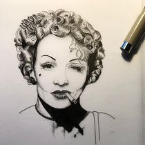 My project in Blackwork Tattoo Design course. Un projet de Illustration traditionnelle de Claudi Le - 06.05.2021